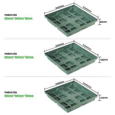 Hdpe素材とコーティングなしの仕上げで四角形のプラスチックガーデン花盆植え付け器