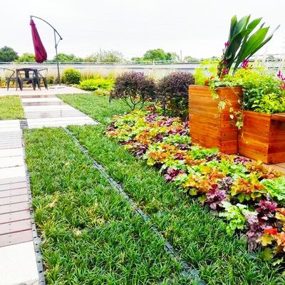 花/緑の植物と使用 大型ガーデンポットプランター 屋外屋根緑化用のスタンド