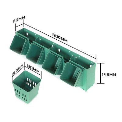 壁に吊るされた花盆植える器 垂直表示のための花/緑の植物