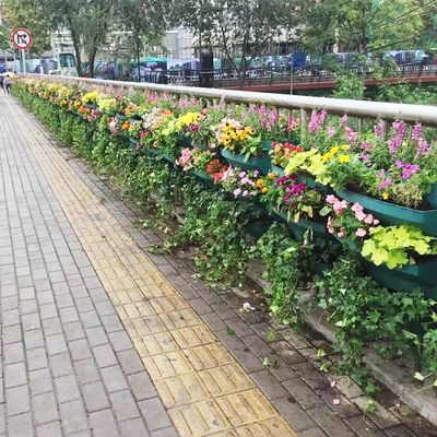 自給自調レインリング プラスチック 吊り花瓶 鉄道プランター 設計システム