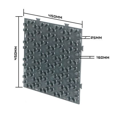 450*450*25MM プラスチック マニフォールド 温水床暖房システム 倉庫用