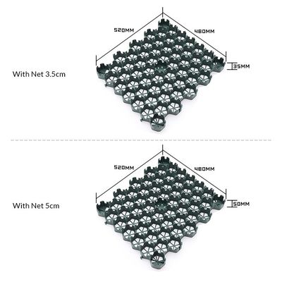 Hdpe インターロック プラスチック パバーグリッド 芝生保護 4 平方メートルあたり量