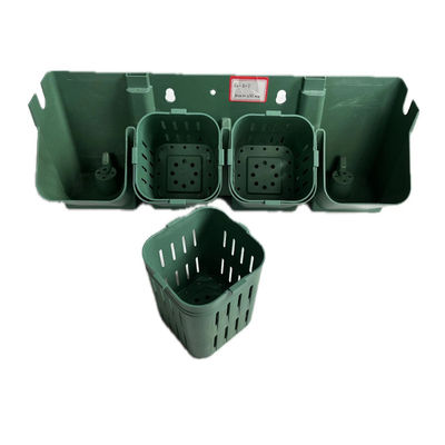 プラスチック製 HDPE 緑化植樹鉢 積み重ねられる垂直壁植樹器 庭園用