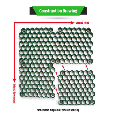 ホテルの HDPE プラスチック 舗装 馬のパドック 格子 馬の生活空間を向上させる